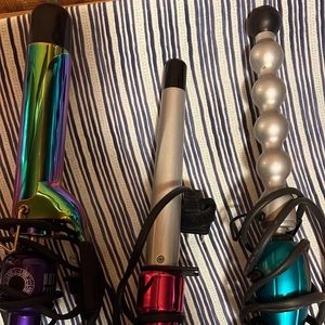Curling irons!!! (All except the blue bubbles one)